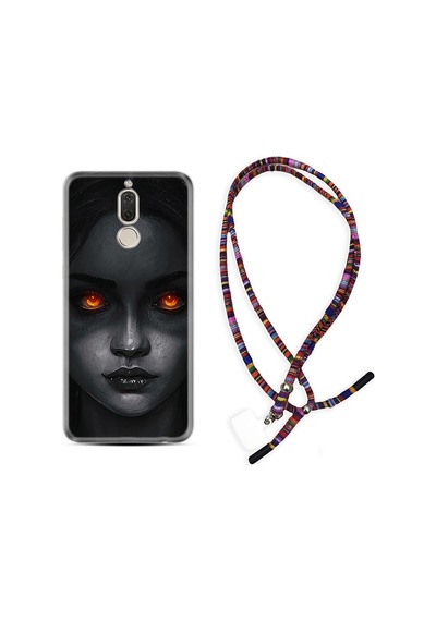 Huawei Mate 10 Lite Kılıf Rasta Boyun Askılı Dark Woman 1887