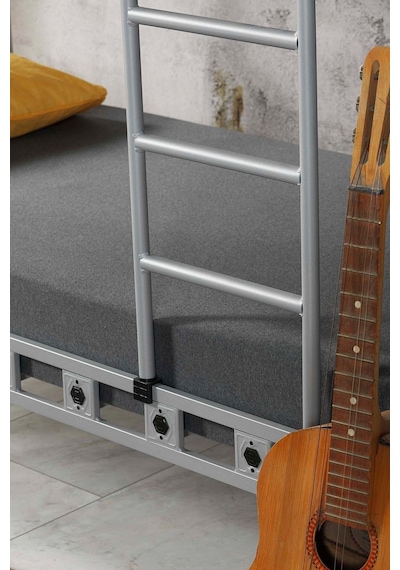 Argimo Elegan Metal Ranza Ve Karyola 90 x 200 Ceviz
