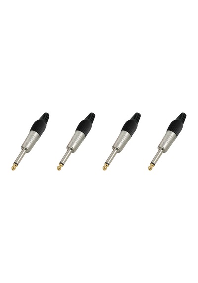 Hepa Merz SFC-M63-4X 6.35MM Mono Jack Gitar Jack Erkek jak (4 ADET)