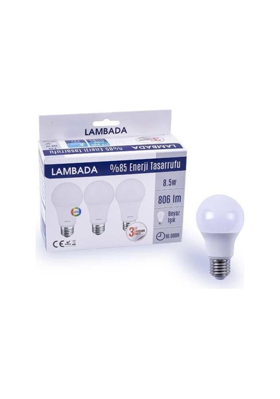 8,5w 3lu Beyaz Led Ampül