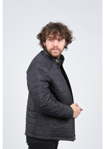 Lucas Erkek Dik Yaka Spor Mont 2650747 Lacivert-Lacivert