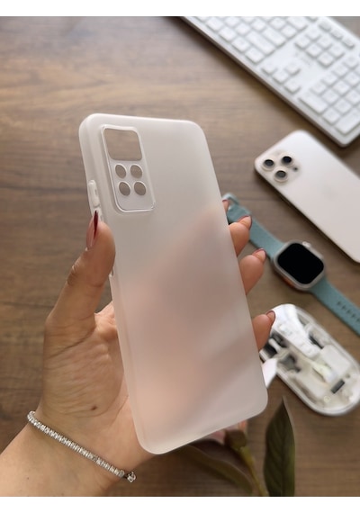 Redmi Note 11 Pro 4g Uyumlu Süper İnce Mat Ultra Thin Silikon Kılıf Beyaz