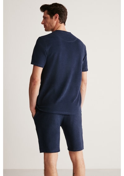 Grımelange Javed Erkek Havlu Regular Lacivert T-shirt