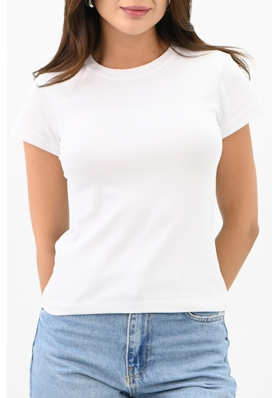 Kadın Kısa Kollu Basic T-shirt 1775-25 001