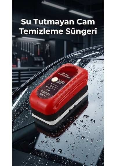 Su Tutmayan Araç Cam Temizleme Süngeri - Pratik Kullanım