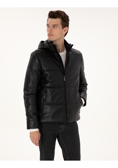 Pierre Cardin Erkek Siyah Deri Mont-kaban 50318153-001 Siyah