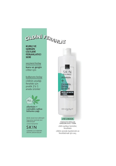 Avon Skin Ferahlatıcı Micellar Temizleme Suyu + Tonik 400 ML