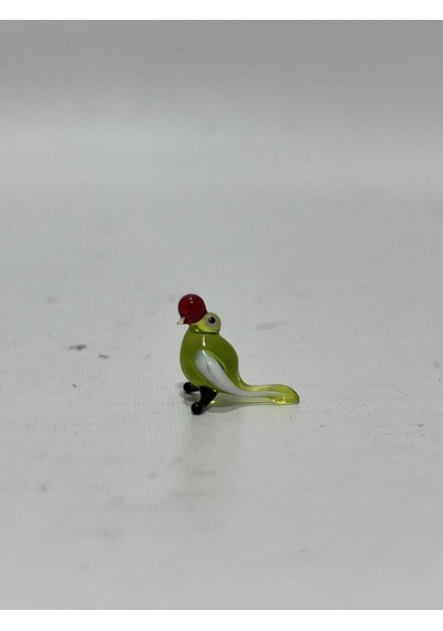 El Yapımı Mini Murano Cam Kuş Biblo A171-09