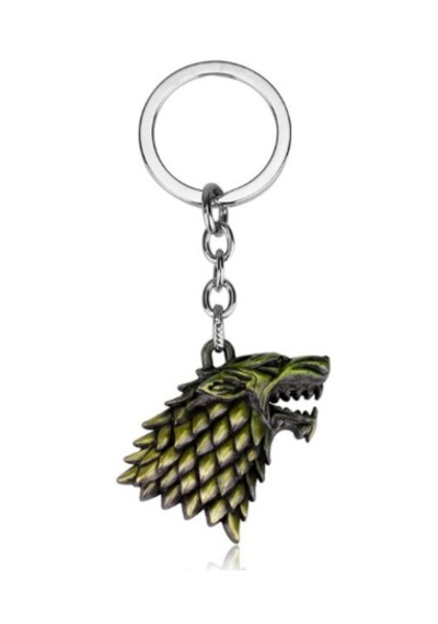Game Of Thrones Stark İthal Anahtarlık Kolye Gri Anahtarlık