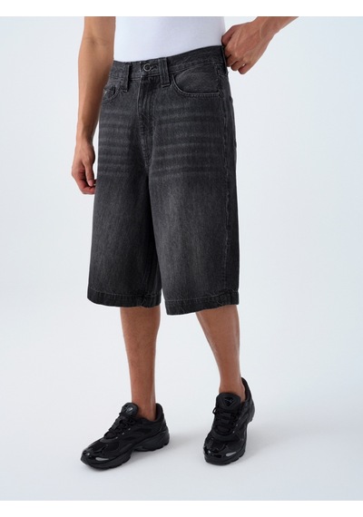 Skater Fit Erkek Şort Lacivert