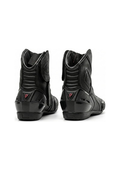 Motoanl Motosiklet Racing Bot Deri Kısa İtalyan Model Sert Koruma Touring Motor Botu Black