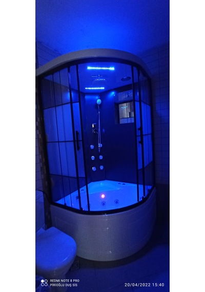 110X110 Küvet Üstü Antrasit Compact Sistem Sistem 1