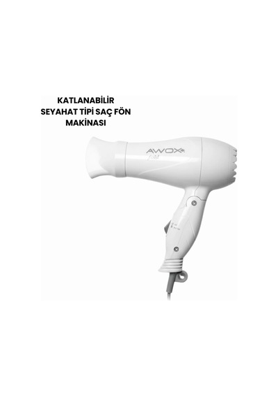 Hubrendy Tekno Awox Mini Fön Beyaz