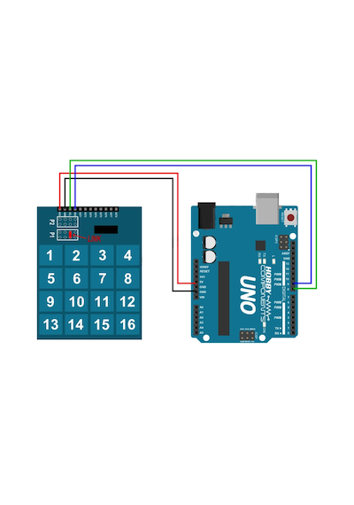 TTP229 Dokunmatik Sensör Modülü 16 Buton Keypad Kapasitif
