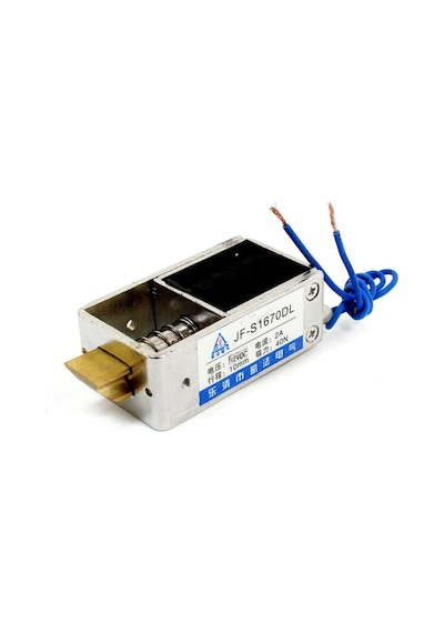 Jf-s1670dl Solenoid Kilit Dc 12v 2.4a 28w 40n Elektrikli Manyetik Kapı Depo Kasa Kilidi 10mm Dil