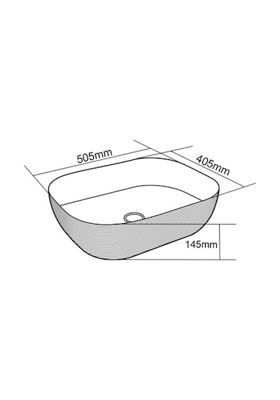 Eva Banyo Lena E-5003A Tezgah Üstü Porselen Lavabo
