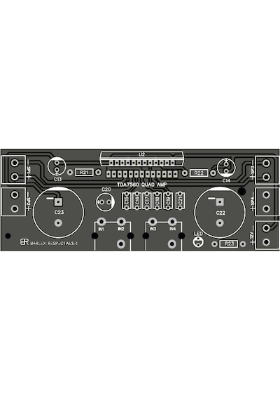 4X45 Watt Tda7560 4 Kanal Standard Amfi Devresi