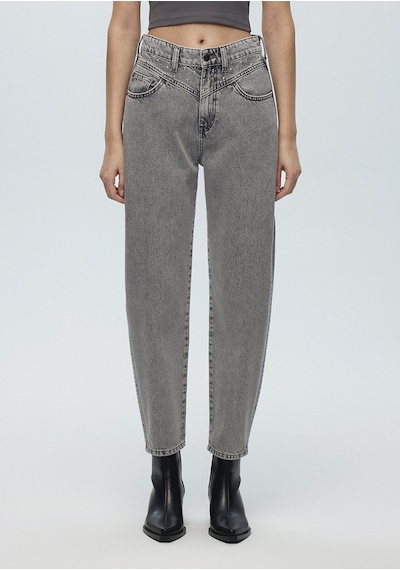 Mavi - Lola Iconic Gri Taşlı Jean Pantolon 101076-88588 Gri