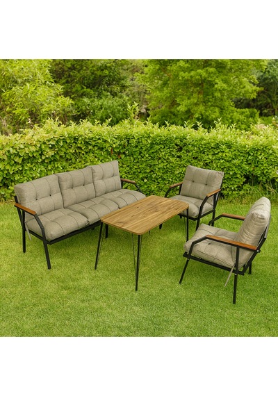 Ard & Garden Milas 311 Masalı Açık Gri Fermuarlı Bahçe Balkon Takımı, Cafe, Salon - Metal Kanepe Koltuk Takımı Açık Gri Ard & Garden Milas 311 Masalı Açık Gri Fermuarlı Bahçe Balkon Takımı, Cafe, Salon - Metal Kanepe Koltuk Takımı Açık Gri