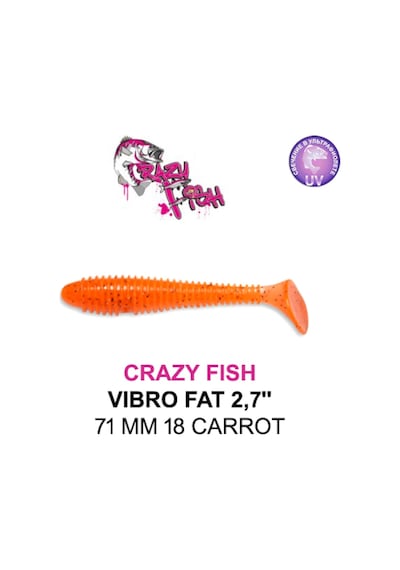 Crazy Fısh Vıbro Fat 71 Mm Aromalı Silikon Yem