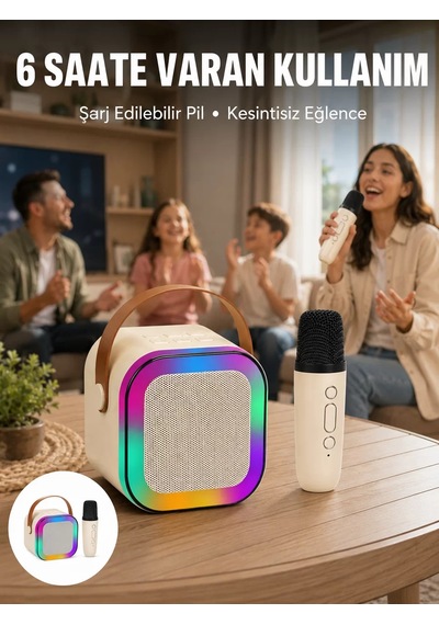 Northcity Taşınabilir Karaoke Mikrofon Seti - Bluetooth Hoparlörlü Yeni Nesil