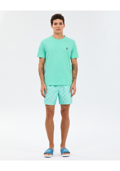 Skechers Regular Fit Erkek Tişört Mavi