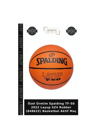 Özel Üretim Spalding Tf-50 2022 Layup Sz4 Rubber 84862z Basketbol Aktif Maç
