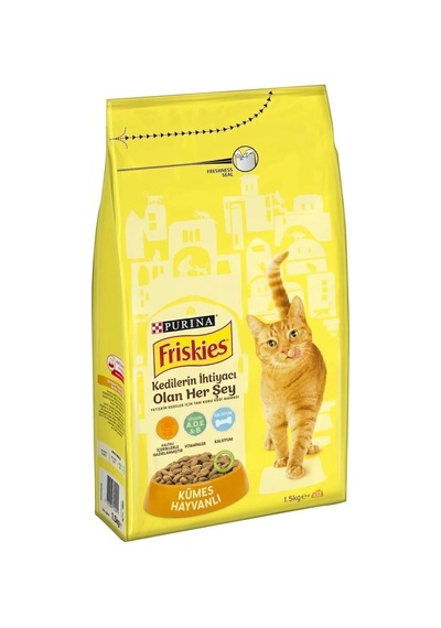 Kümes Hayvanlı Kuru Kedi Maması 1,5 Kg X 2 Adet