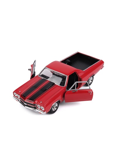 1:24 1970 Chevy El Camıno Ss 396 Araba Kırmızı