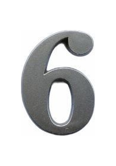 Cemax İtalik 6 Rakamı 5 Cm Saten Yapışkanlı