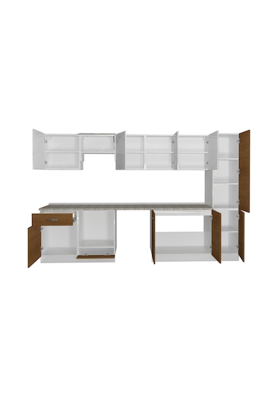 Decoraktiv Elite 325 Ankastre Fırın Modüllü Mdf Hazır Mutfak Dolabı - Tezgah Dahil - Ceviz - Beyaz Beyaz - Ceviz Decoraktiv Elite 325 Ankastre Fırın Modüllü Mdf Hazır Mutfak Dolabı - Tezgah Dahil - Ceviz - Beyaz Beyaz - Ceviz