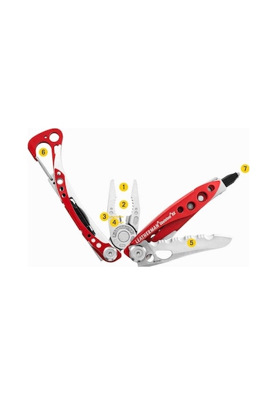 Leatherman Skeletool Rx Red Çok Amaçlı Kamp Çakı Kırmızı
