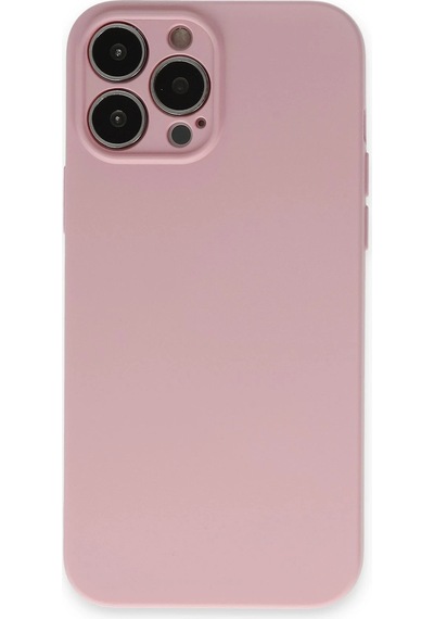 Newface - 374 - İphone 13 Pro Kılıf Nano İçi Kadife Silikon - Edntrend - - Pembe