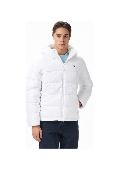 Calvin Klein Zip Off Hood Down Puffer Erkek Beyaz Montlv04rc518g
