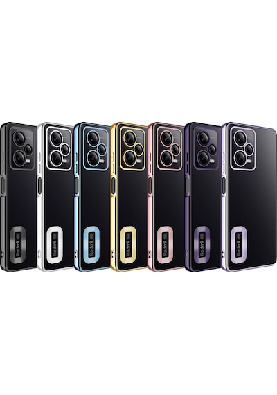 Rba Aksesuar Redmi Note 12 Pro 5g Kılıf Kamera Korumalı Logo Gösteren Rba Omega Kapak - Lila Çok Renkli
