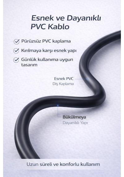 M129f Aux Kablo 3.5mm Erkek-erkek 3m Stereo Ses Kablosu 3 Metre
