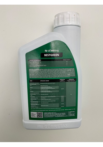 Gübretaş Bestgreen %25 Azot + %5 Magnezyum İçeren Sıvı Gübre: 1 Litre 1 L