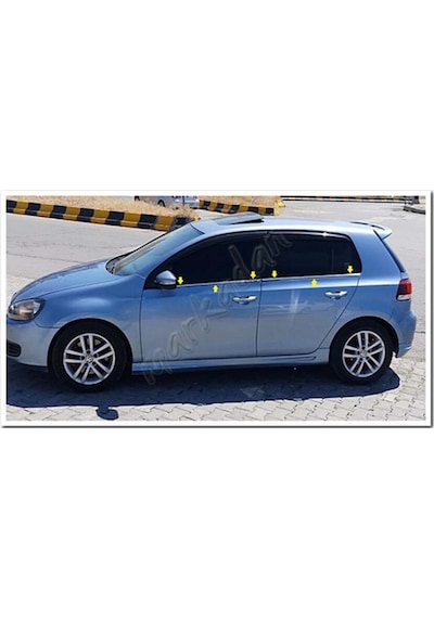 Markadan Vw Golf 7 Krom Cam Çıtası 2012 Sonrası 4 Parça Paslanmaz