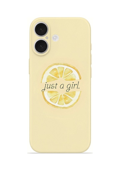 Apple iPhone Uyumlu 17 Vorian İnce Kamera Korumalı Mika Kılıf Just A Girl Lemon Just A Girl Lemon Mika