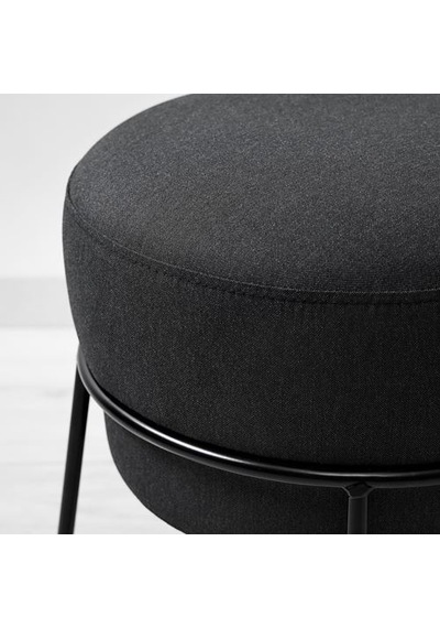 Ikea Emmıslöv Puf, Vissle Koyu Gri