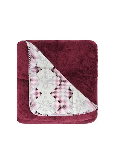 Battal Wellsoft Yorgan Çift Taraflı Yastık Kılıflı 215x235 Cm Bordo