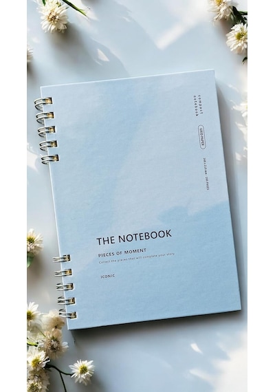Spiralli 80 Yaprak Kareli A5 Defter, Not Defteri, Okul Defteri, 4 Farklı Renk Seçeneği 02 Plac 02 Placid Blue