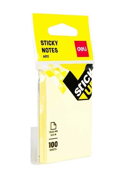 Deli Pastel Renkler 100 Yp. 76x51 Mm Yapışkanlı Not Kağıdı A01202