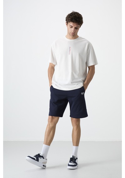 Air Jones Tommy Life Amos İndigo Baskılı Erkek Şort - 81246 İndigo