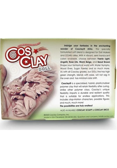 Cosclay Doll Faerie Extra-firm Polimer Kil