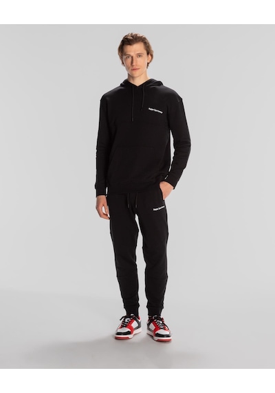 Kappa Authentic Theo Erkek Siyah Regular Hoodie