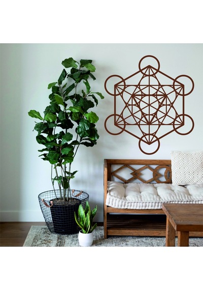 Ahşap Metatron Duvar Dekoru,metatron Sembolü,kutsal Geometri Tablo.metal Değildir.
