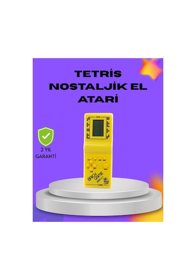 Klasik Tetris Oyunu El Konsolu Taşınabilir Pil İle Çalışan Retro El Aterisi - Wısıpı5682-8