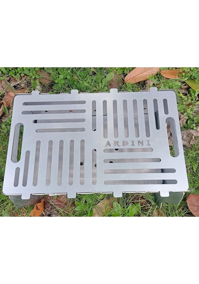 Lazer Mangal Portatif Pratik Katlanabilir 41x25 Cm Çok Renkli