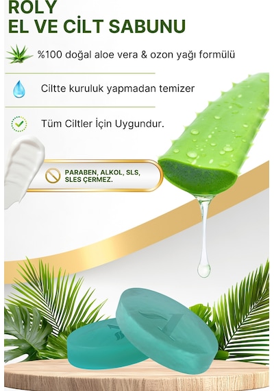Anatolian Ozon Roly Aloe Veralı El ve Yüz Bakım Sabunu 1 Adet